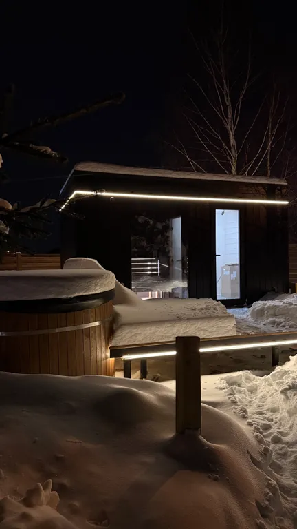 Большой новый дом с сауной и камином в элитном поселке