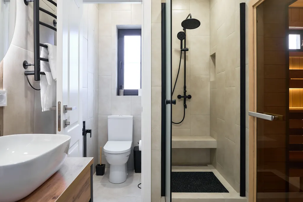 Дом у реки, с баней, чаном и зоной барбекю