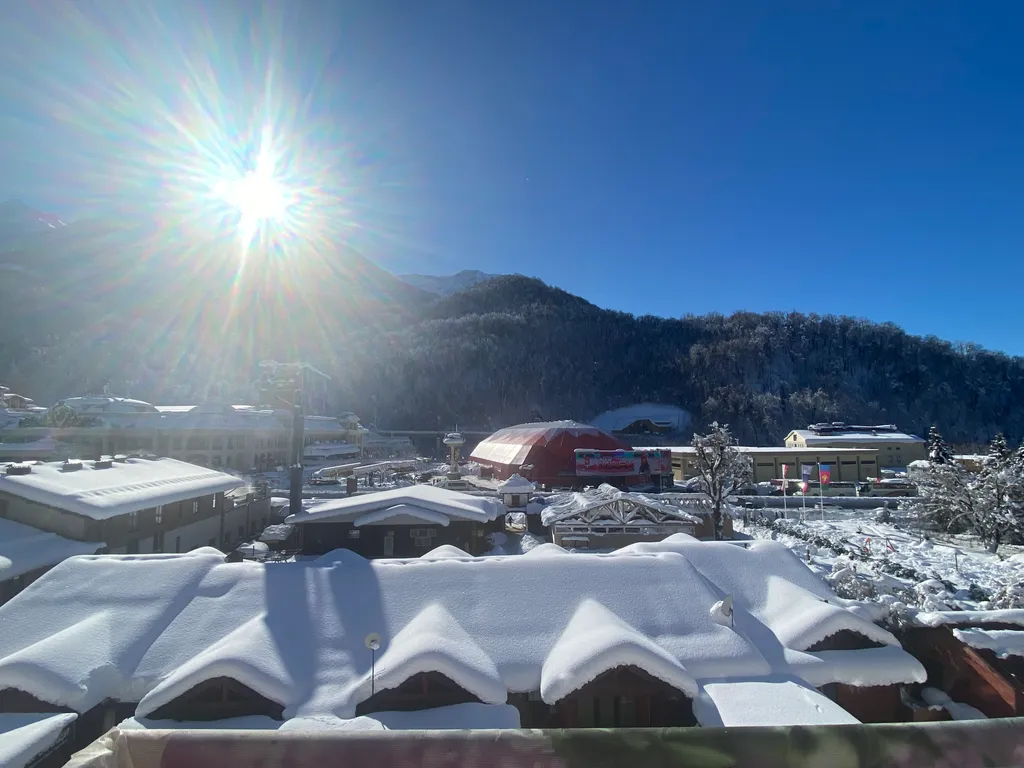 Белые горошины с видом на Marriott, горы, казино