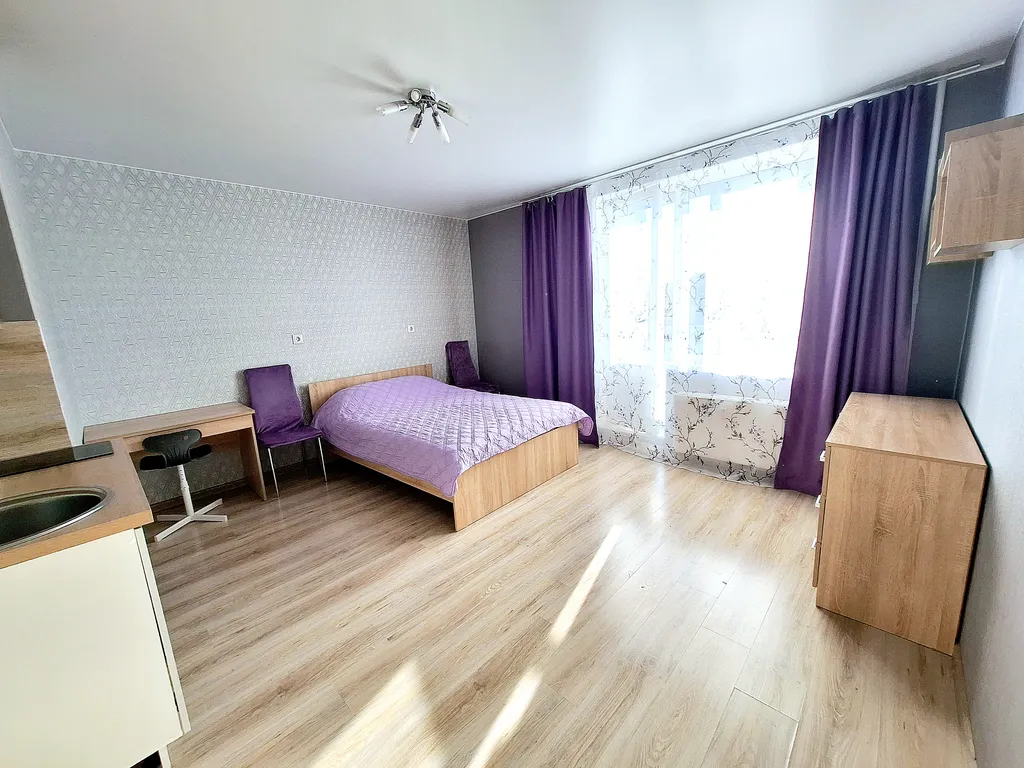 Квартира Новая студия в пешой доступности до метро — аренда посуточно в Мурино