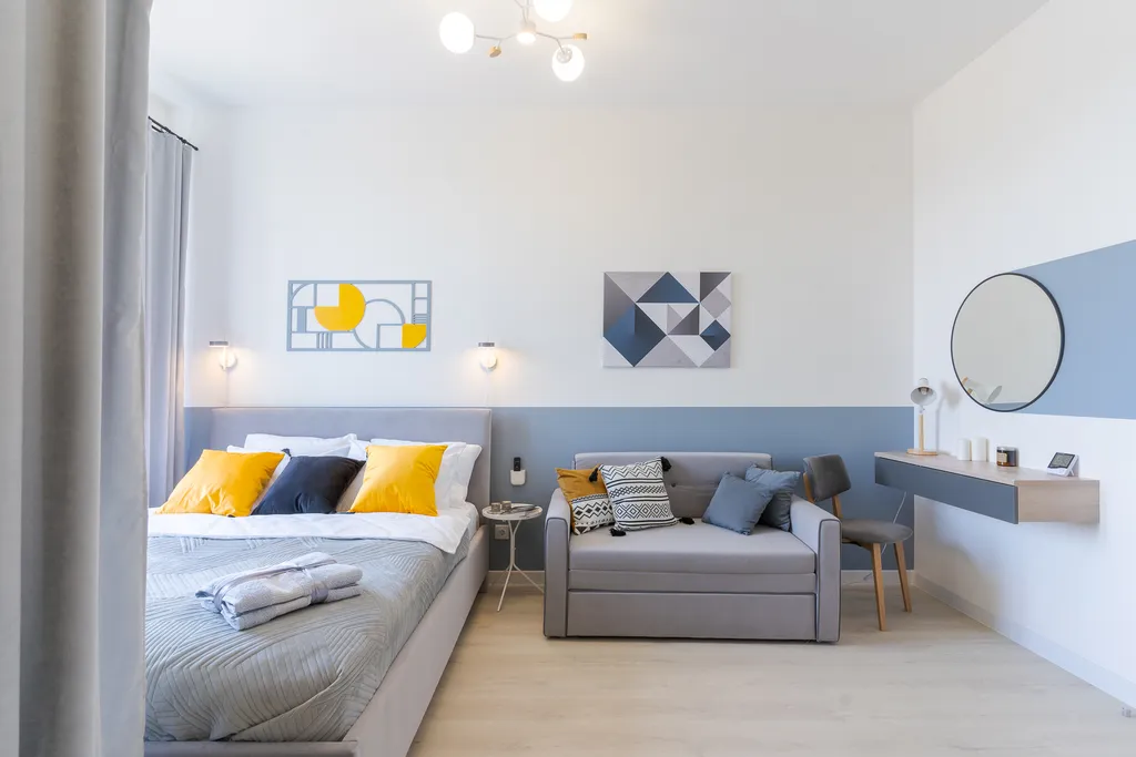 Новый дом, центр города - Квартира с модным интерьером