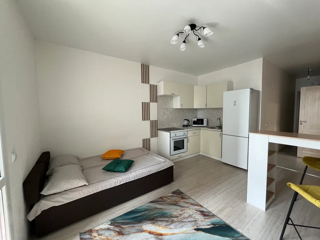 Уютная, новая квартира-студия в экологическом районе