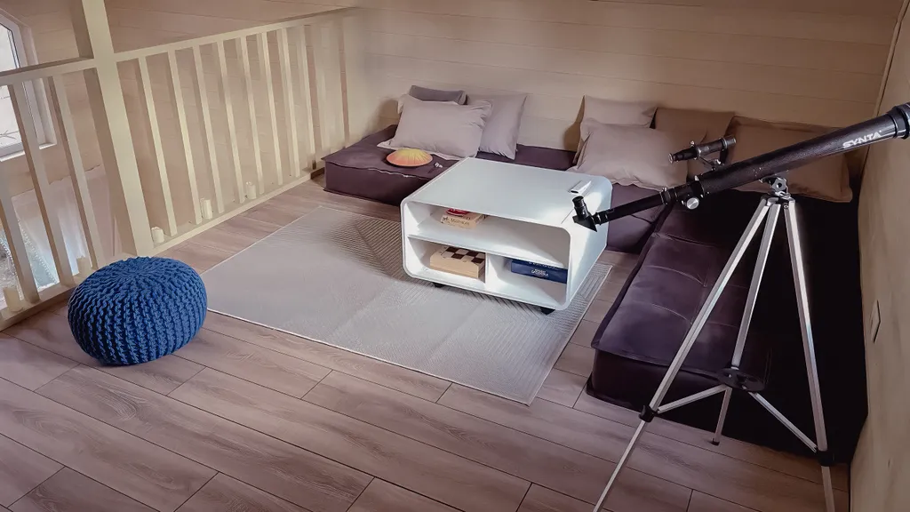 Коттедж Дом с панорамными окнами в сосновом лесу с банным чаном и проектором — Первая Алексеевка