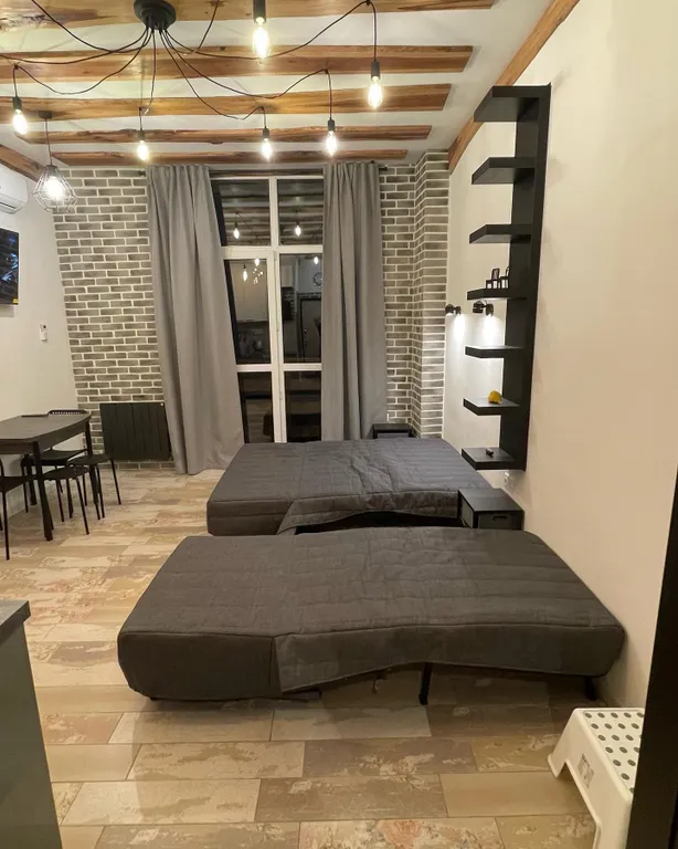 Red freezer apartament