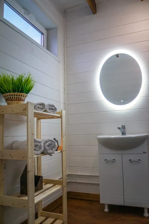 Дом A-frame с баней и чаном