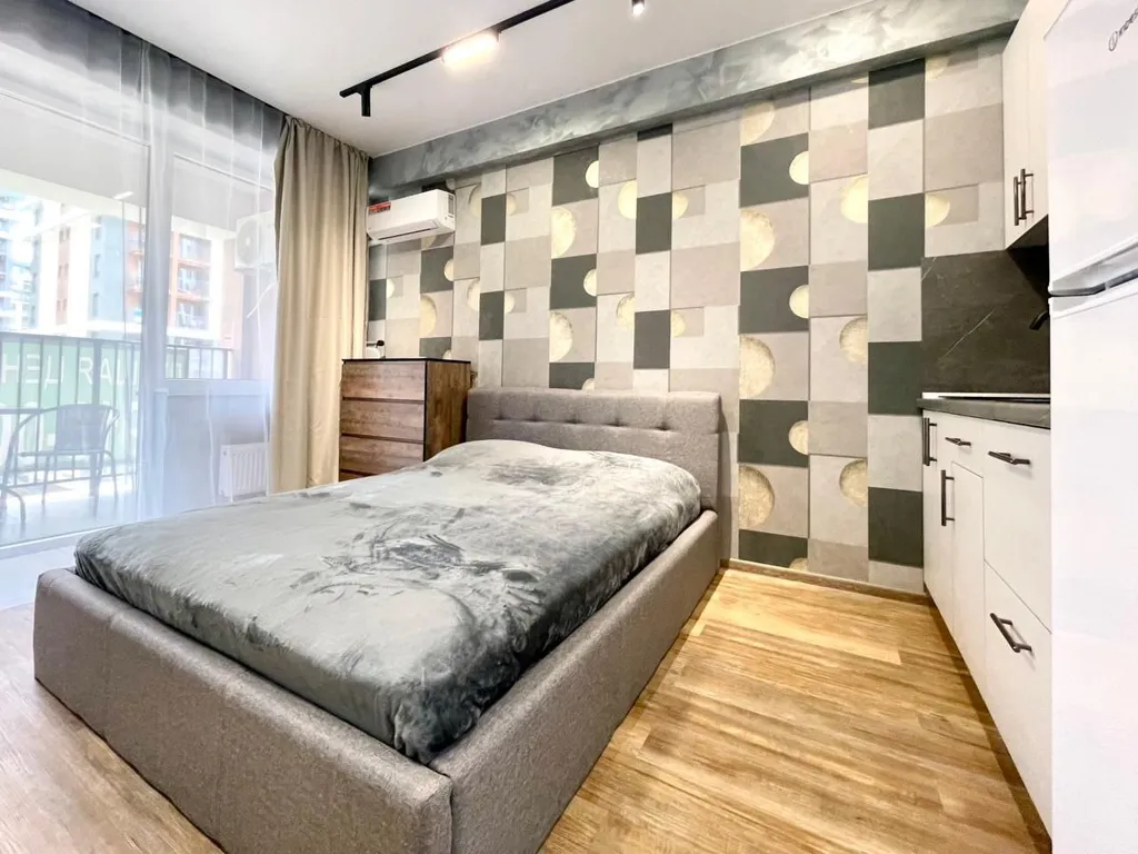 Студия с красивым видом с балкона