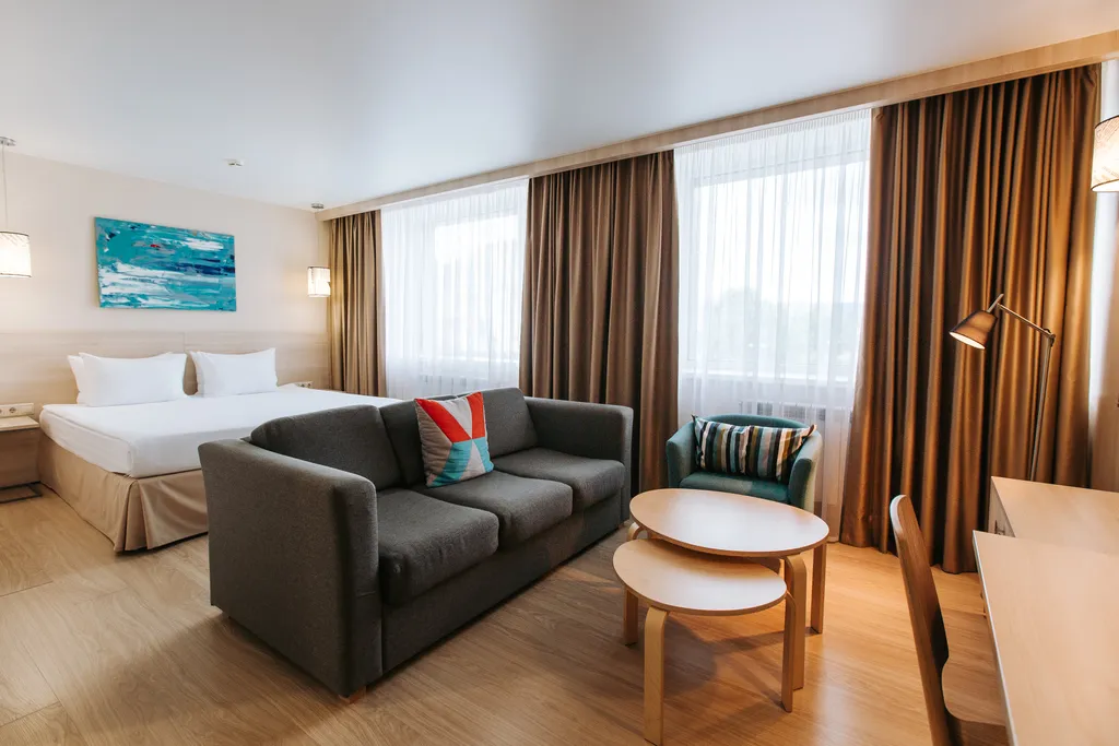 Квартира Номер Бизнес с двуспальной кроватью и диваном — аренда посуточно в Тамбов