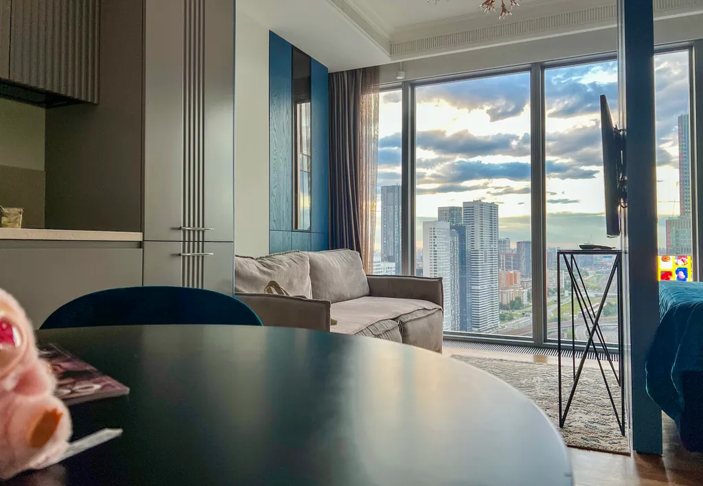 Квартира Квартира Синий Красавчик на 30 этаже Москва-Сити — Москва