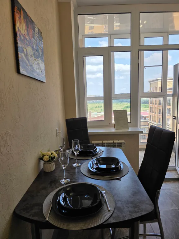 Квартира у фонтана видовая с панорамными окнами ЖК Российский