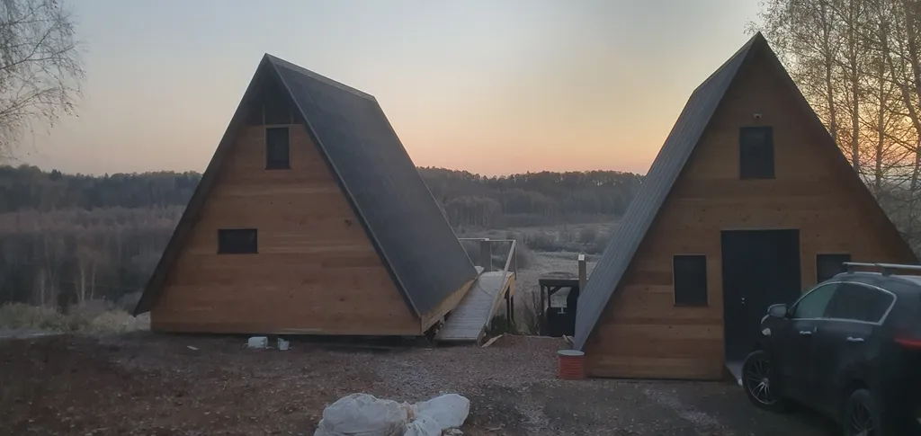 Коттедж Видовой парящий дом в заповеднике с банным чаном, без соседей — Муханки