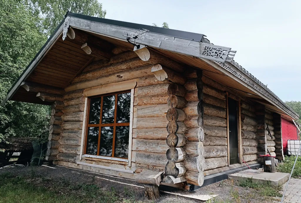 Дом-баня Дом охотника на берегу озера Нигозеро