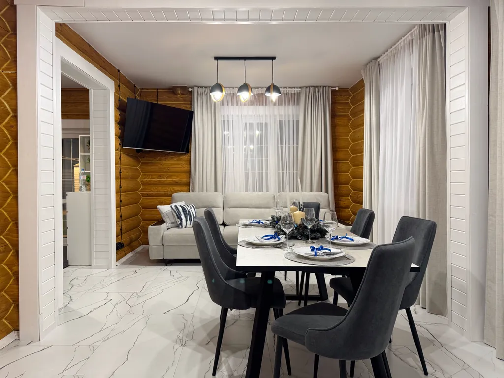 Дом с баней на берегу Москвы реки