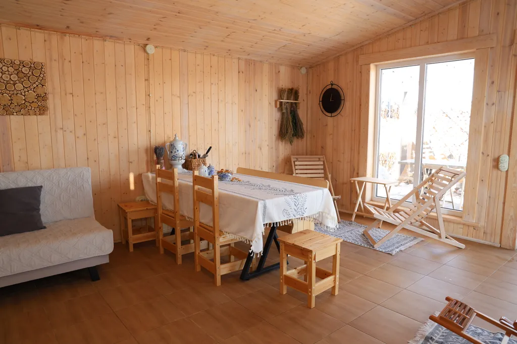 Новый дом с баней и купелью до 8 человек