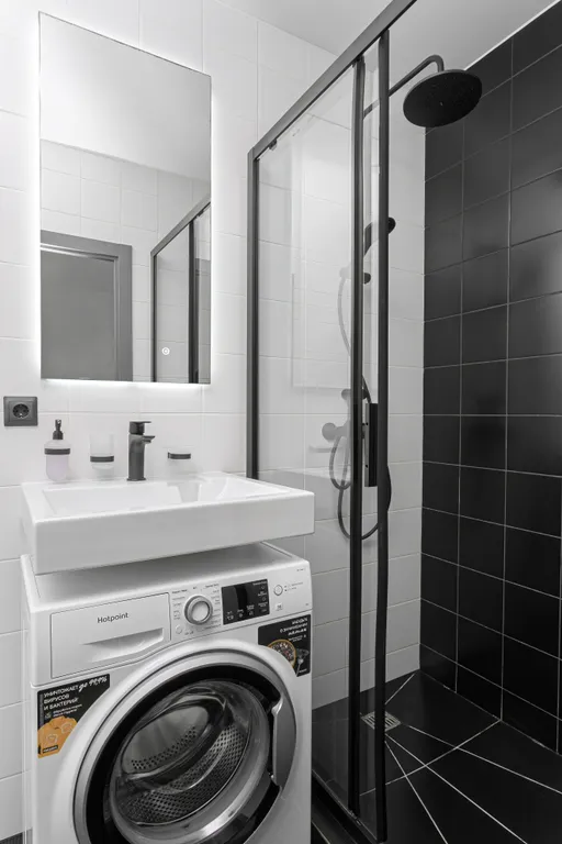 Квартира Квартира Студия в ЖК Park side в монохромном стиле — Санкт-Петербург