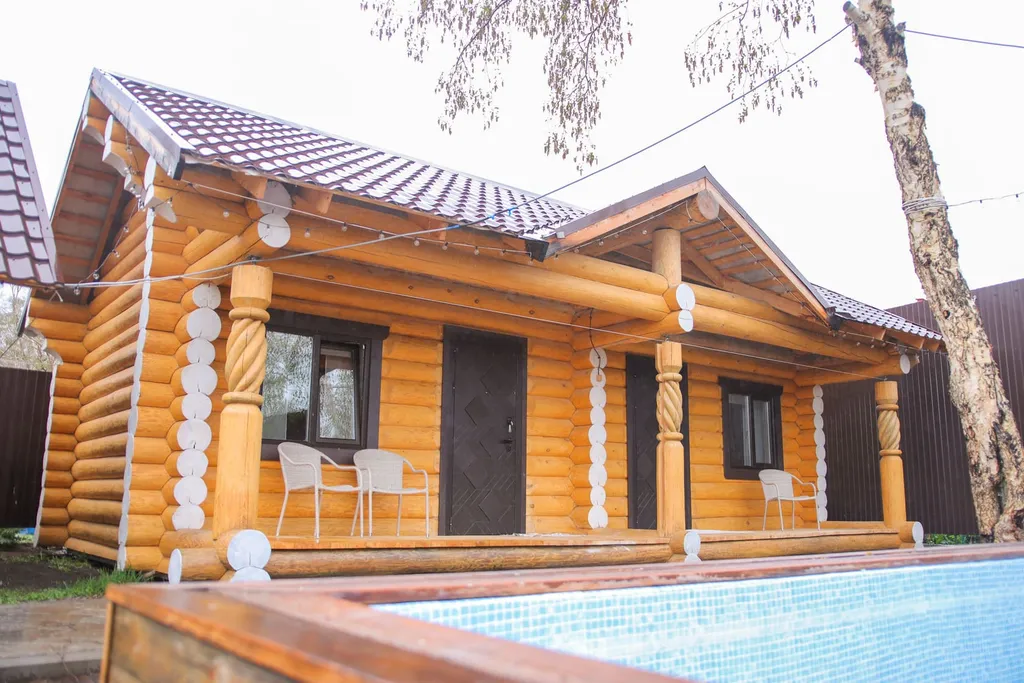 Коттедж Гостевой дом Паратунка с баней на дровах и бассейном — Термальный