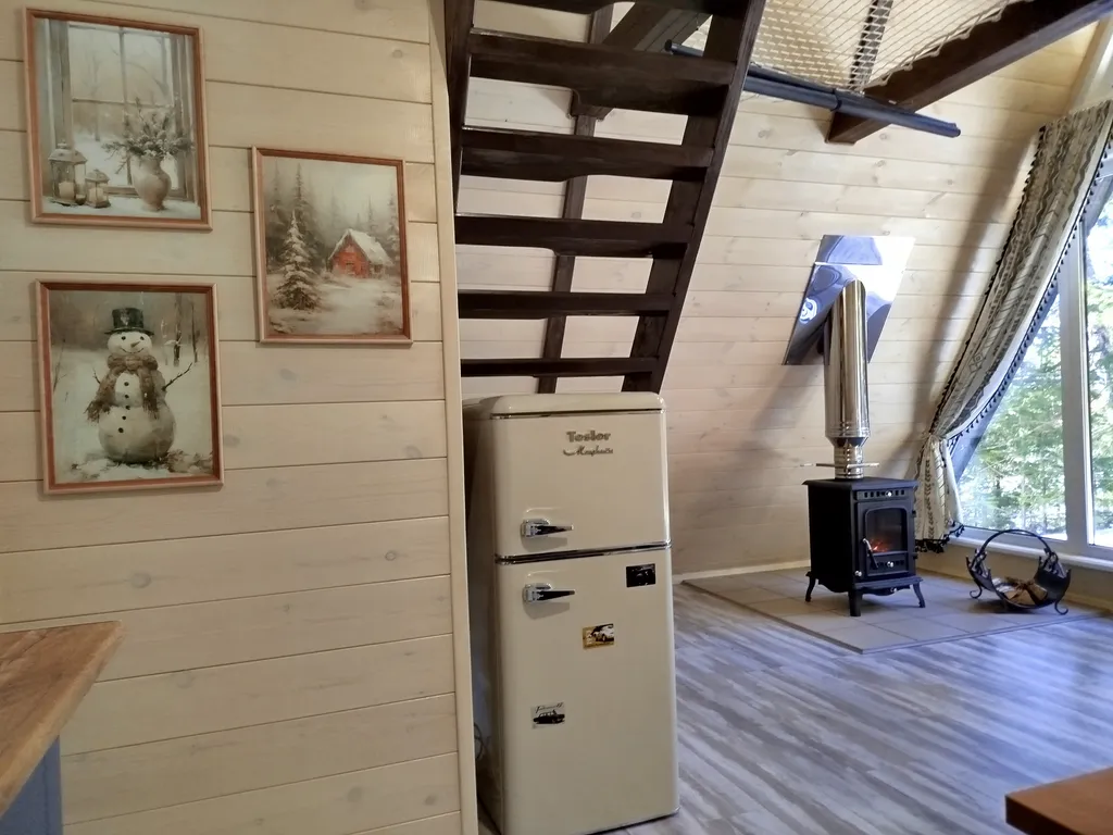 Атмосферный дом шале с видом на лес