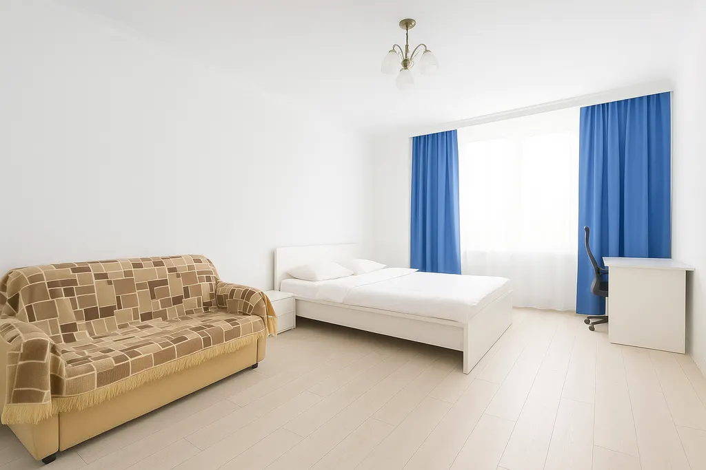 Просторная и светлая 1-комнатная квартира