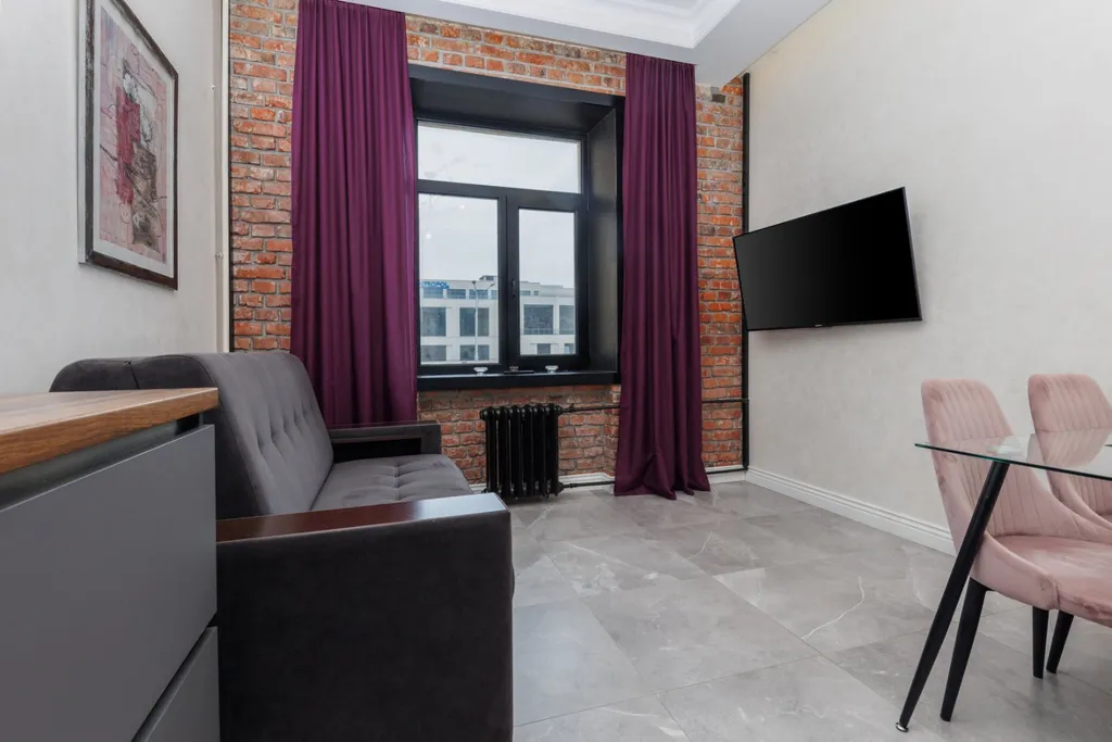 Апартаменты лофт с 2 спальнями в центре Минска