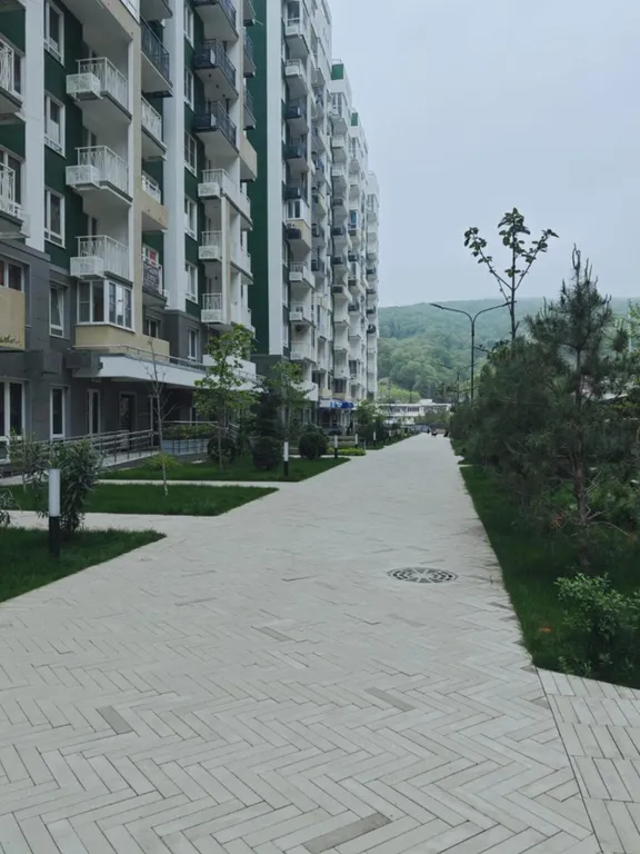 Квартира-студия в новом жк рядом с широким пляжем, удобная локация, всё рядом