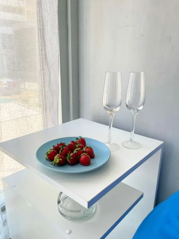 Уютная студия на набережной, первая берег линия