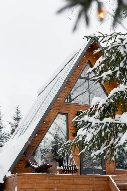 Стильный домик А-фрейм