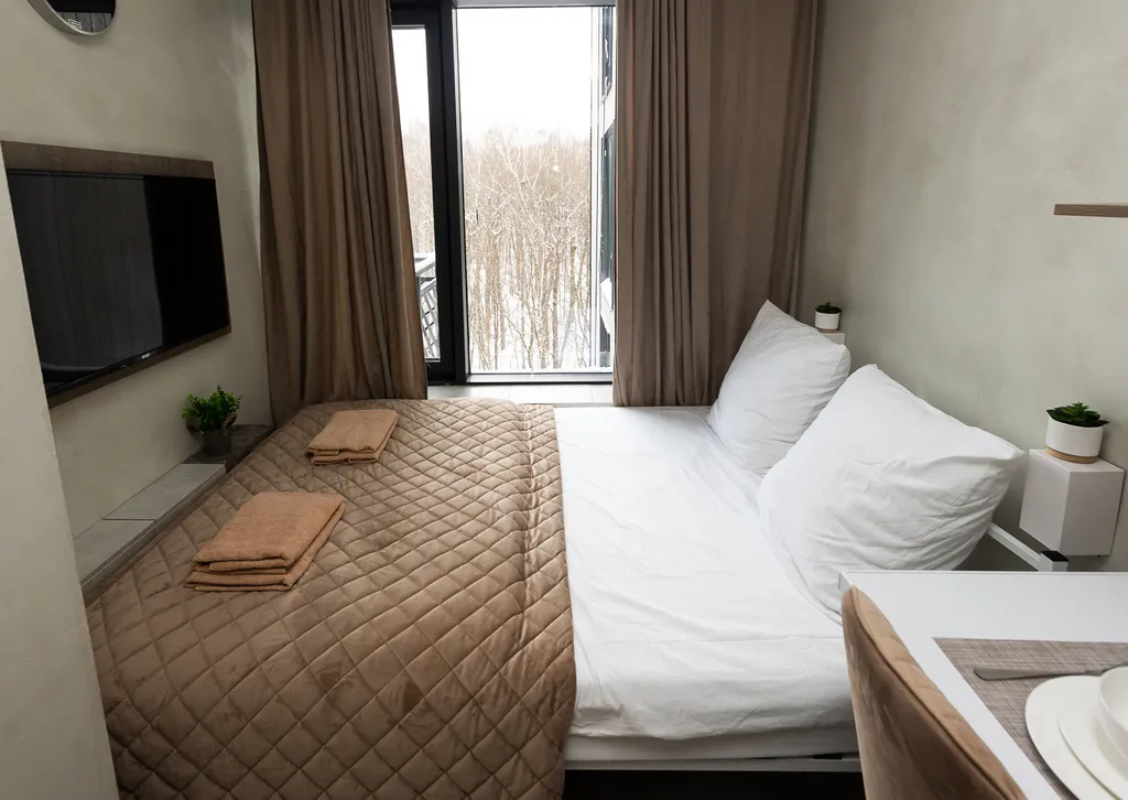 Уютная студия рядом с лесопарком