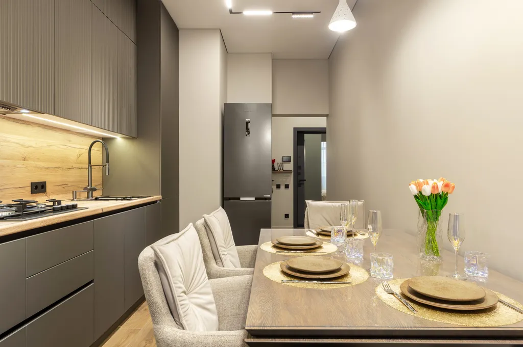 Апартамент с характером с видом на Эльбрус в доме с часами