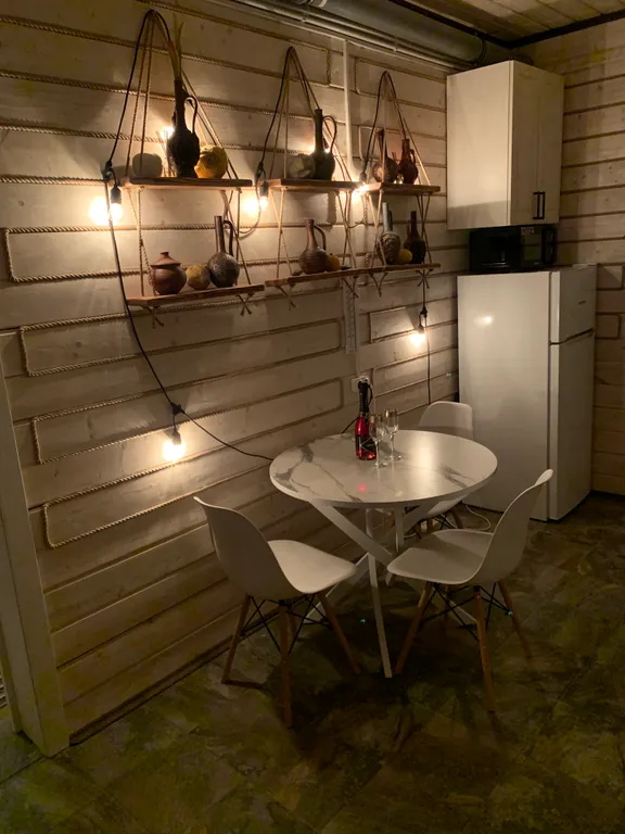 Новый уютный дом-баня с банным чаном у соснового леса