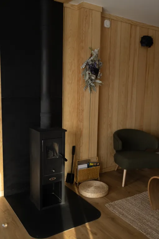 Скандинавский дом с джакузи, сауной и видом на живописное поле