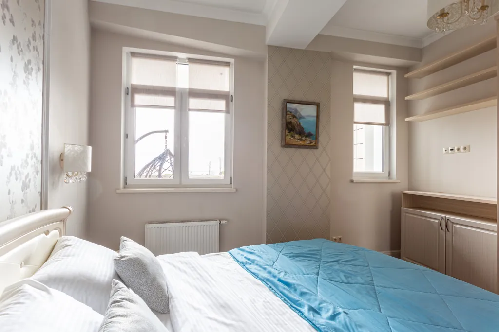 Просторная квартира с балконом и видом на море в ЖК Посейдон