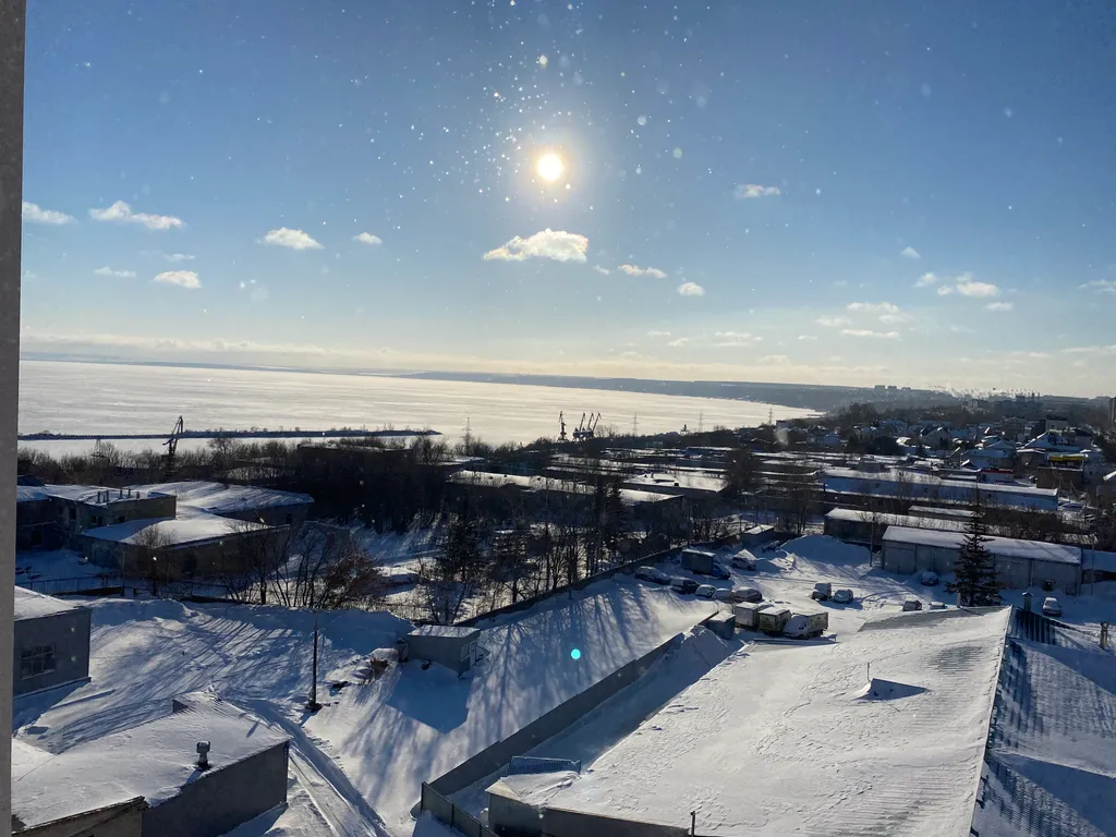 Квартира студия с красивым видом на город