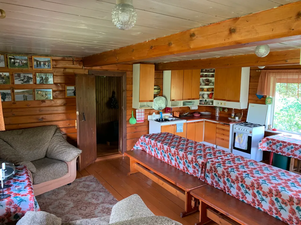 Деревенский домик с печкой и летней кухней