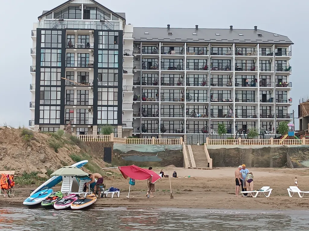 1-комнатная квартира студии с видом на море