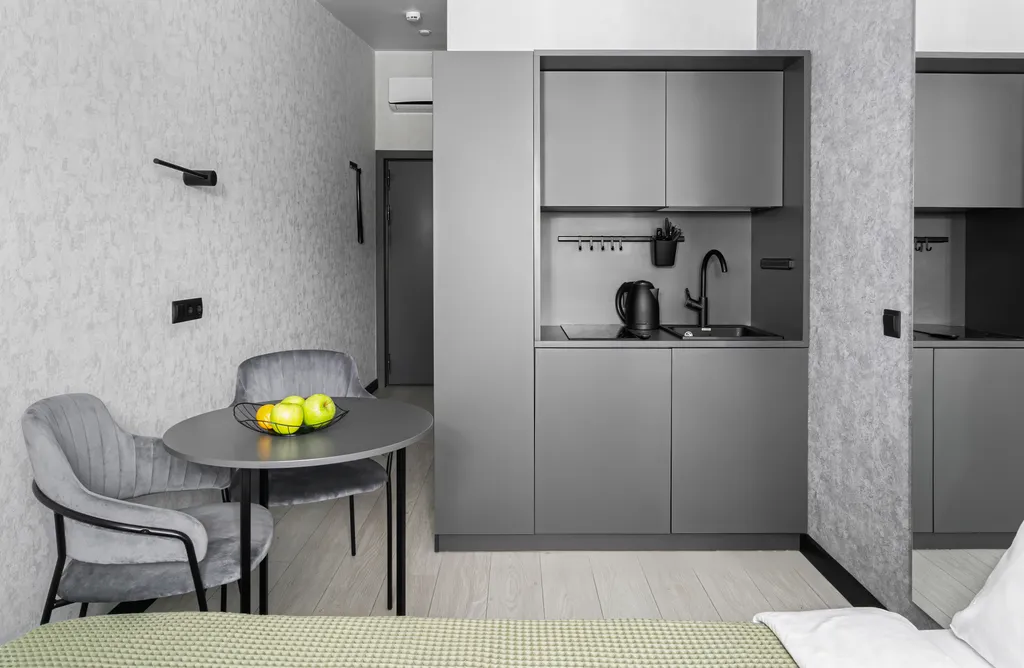 Квартира Квартира Студия в ЖК Park side в монохромном стиле — Санкт-Петербург