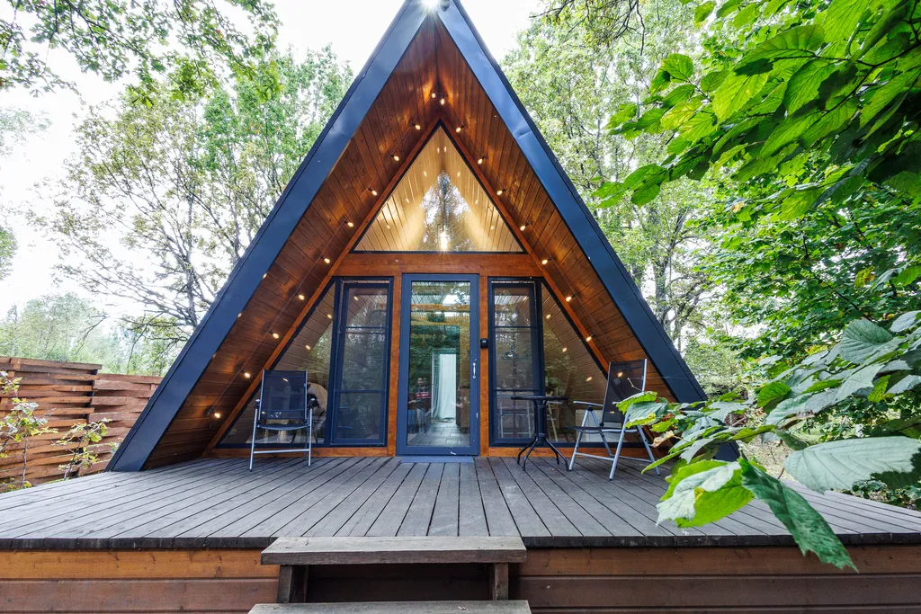 Коттедж Коттедж Уютный А-фрейм в дубовом лесу — Кузяево