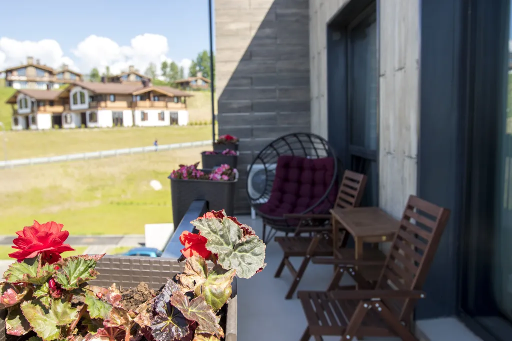 Апартаменты Охтапартлюкс с сауной и камином с 1 спальней и террасой