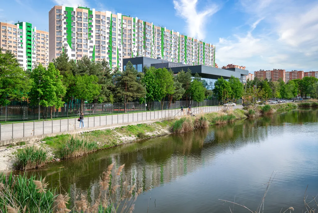 Квартира Квартира Goodtime Apartments с прекрасным видом на город у парка Краснодар — Краснодар