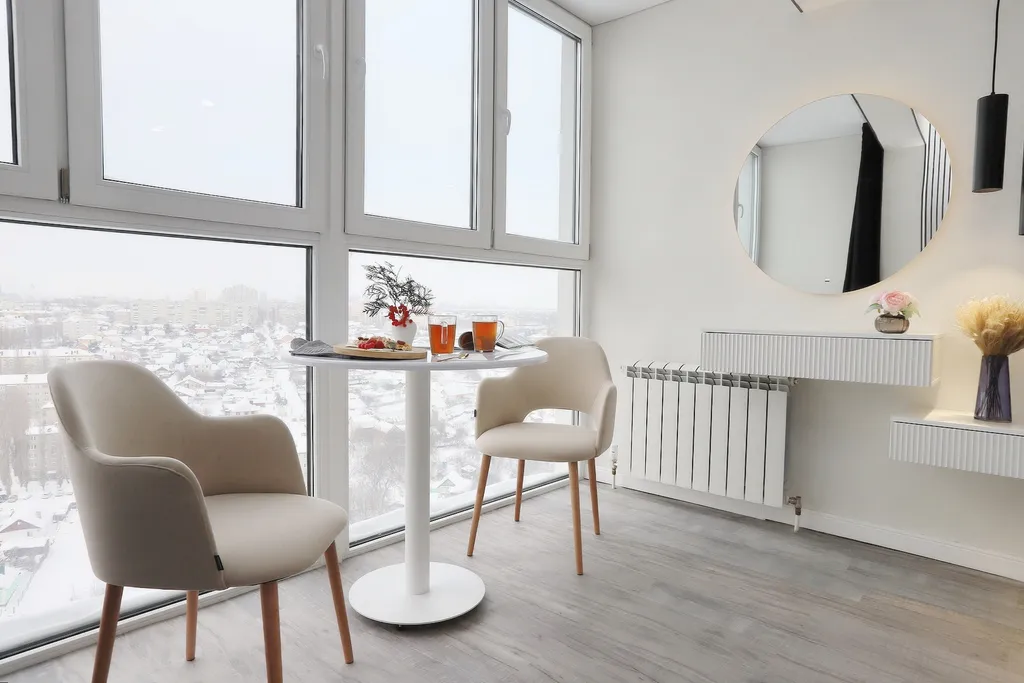 Квартира на 23-м этаже с парящей кроватью