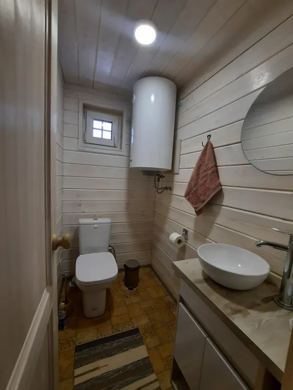 Дом с баней на дровах и камином у пяти озер