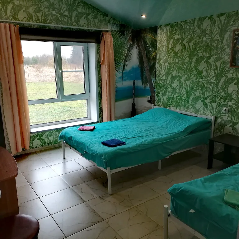 Новый дом с сауной возле леса