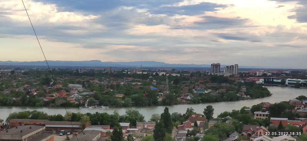 Квартира Уютная квартира с видом на город и реку Кубань в центре — Краснодар
