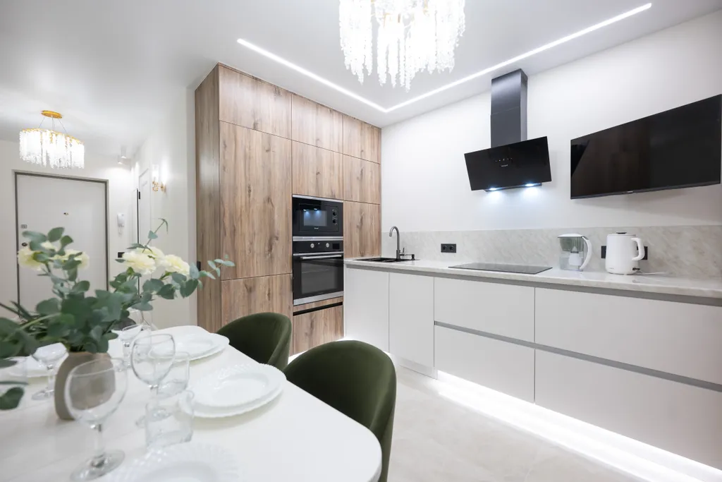 Квартира, в которую влюбляешься, стильный интерьер и кофемашина