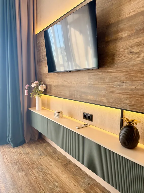 Новая квартира с потрясающим видом из окна на город