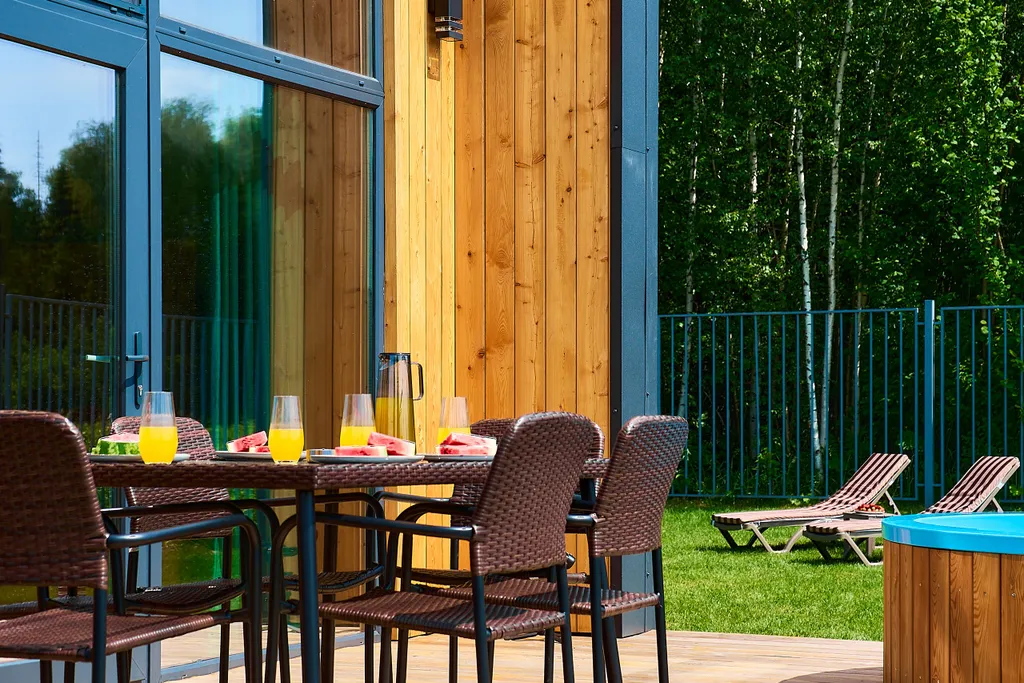 Коттедж Барнхаус с баней, видом на лес — Истра