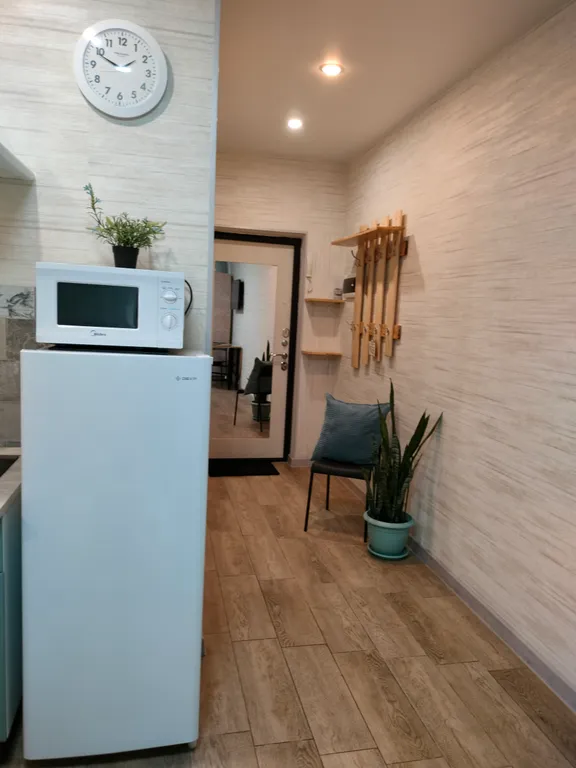 Уютная студия в новостройке с панорамными окнами