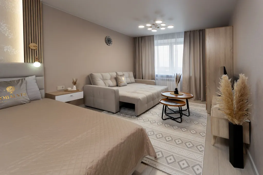 Сканди-шик с сауной и панорамным видом в центре