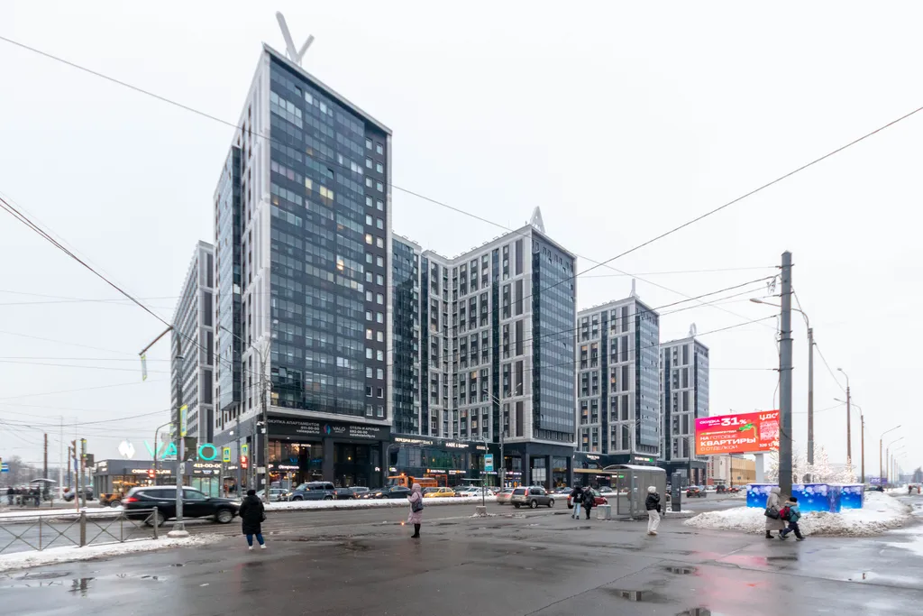 Квартира Квартира Просторная стильная евродвушка у метро бухарестская — Санкт-Петербург