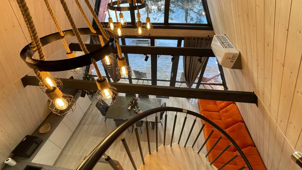 А-фрейм в лесу 100 кв м