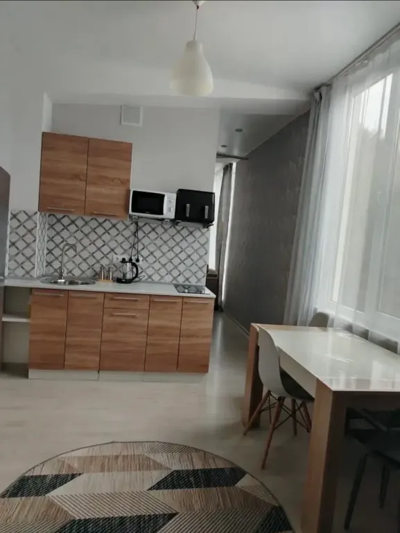 Солнечная квартира с французскими окнами и отдых на горной речке