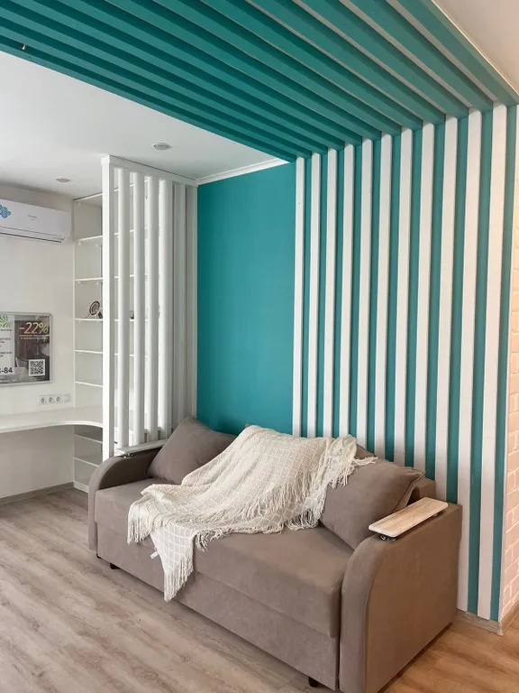 Шикарная квартира с современным ремонтом в цвете Тиффани